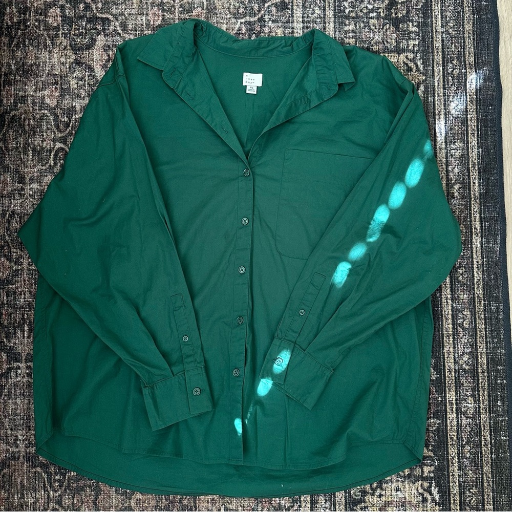 A New Day Cotton Button Down // XL